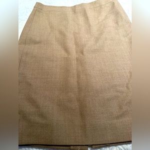 J Crew tan pencil skirt